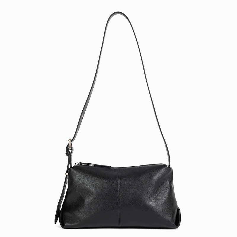 Black Adjustable Strap Shoulder Bag
