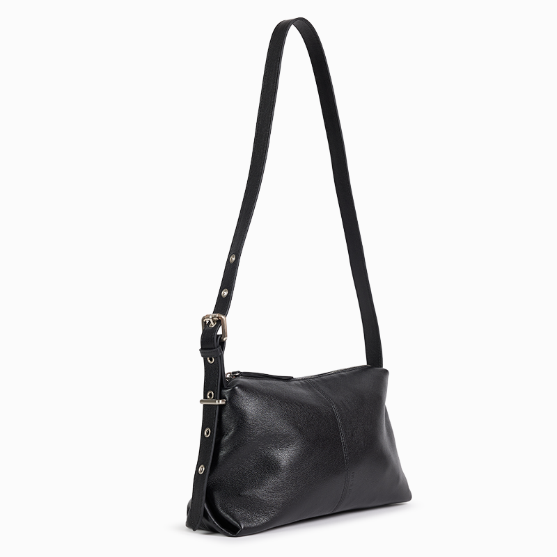 Black Adjustable Strap Shoulder Bag
