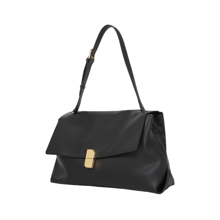 Classic Black Flap Shoulder Bag