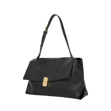 Classic Black Flap Shoulder Bag