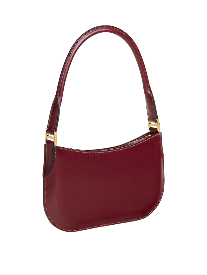 Women's Burgundy Smooth Leather Hand Bag
