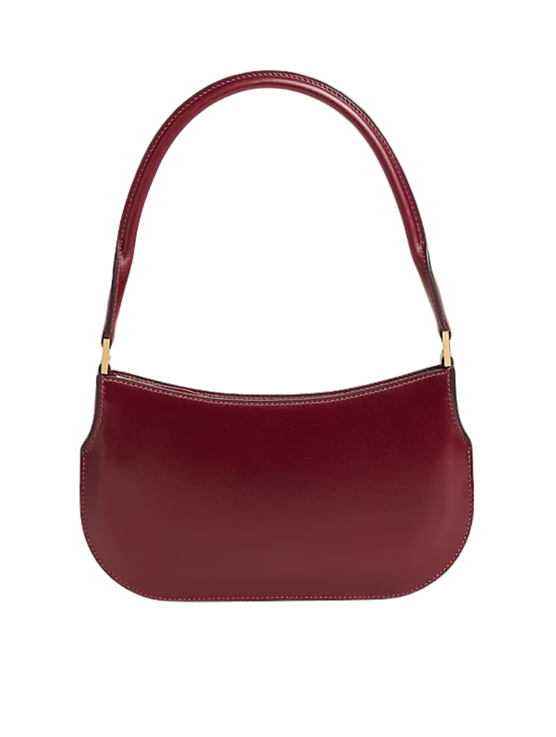 Women's Burgundy Smooth Leather Hand Bag
